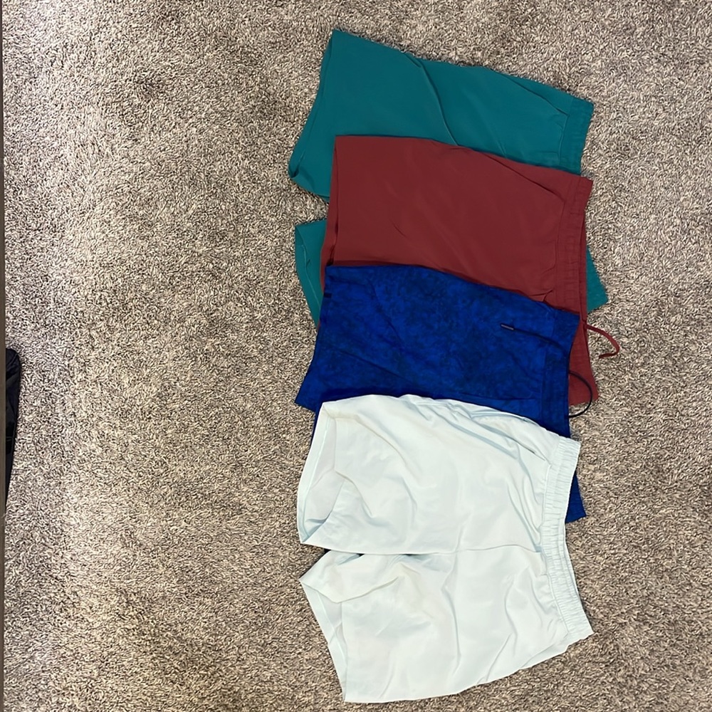 4 pairs of Lululemon Shorts - Large